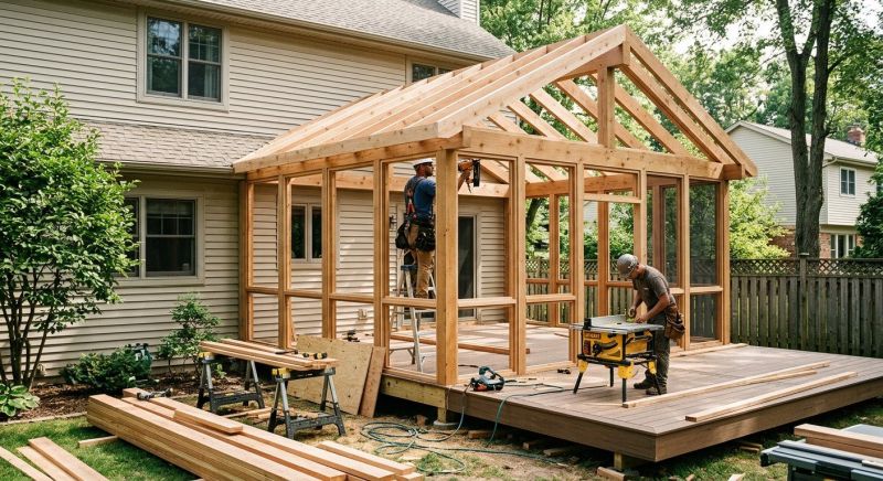 Deck Enclosure Construction in Charlotte, NC