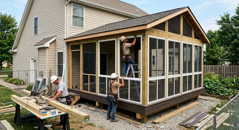 Deck Enclosure Installation in Nashville, TN