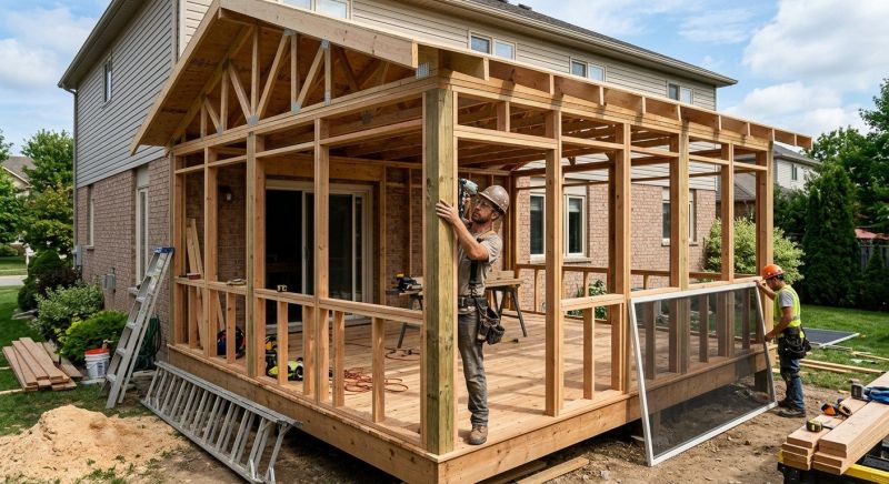 Deck Enclosure Installation in Longmont, CO