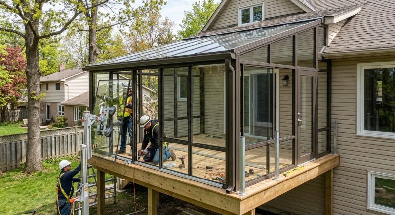Enclosed Deck Installation in Longmont, CO