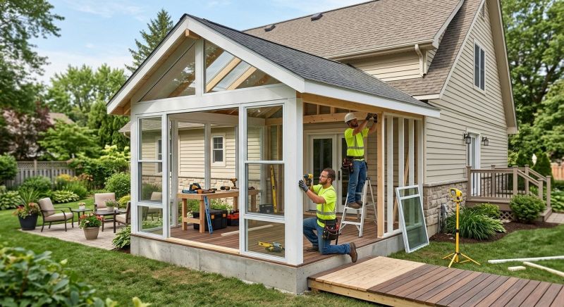 Enclosed Porch Construction in Longmont, CO