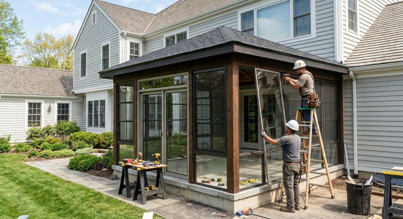 Enclosed Porch Installation in Longmont, CO