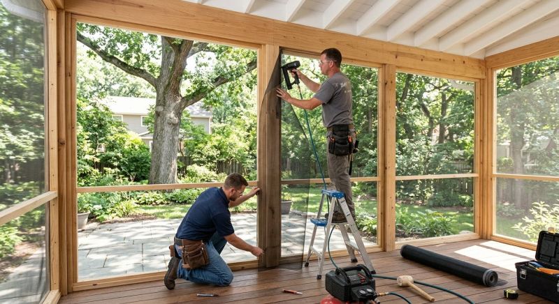 Enclosed Porch Installation in Longmont, CO