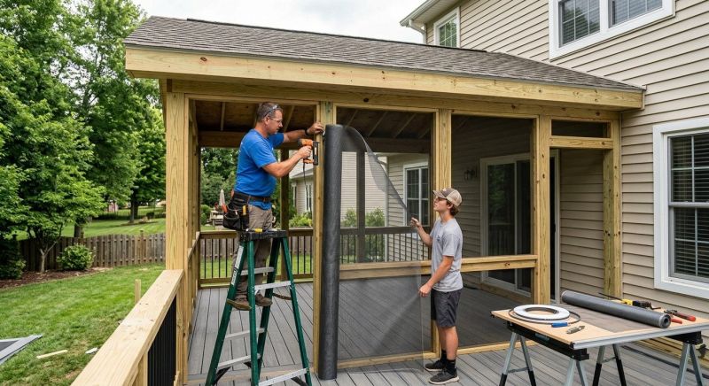 Screened In Porch Installation in Charlotte, NC